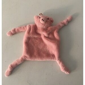 Bella Tunno Bubbi Buddy Lovey Pink Pig Plush Pacifier Holder